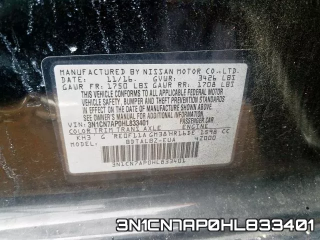 3N1CN7AP0HL833401
