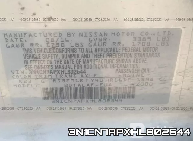 3N1CN7APXHL802544