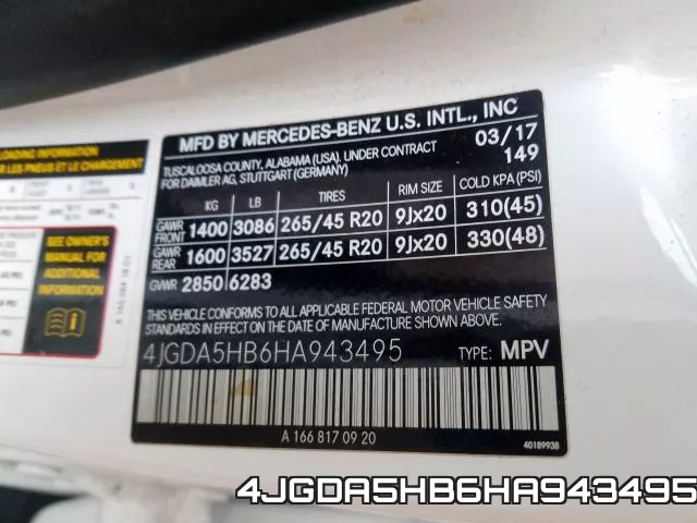 4JGDA5HB6HA943495