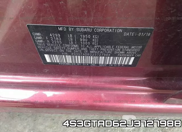4S3GTAD62J3727988
