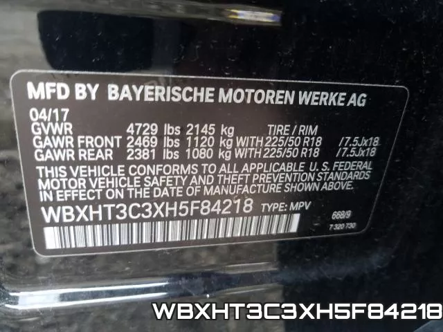 WBXHT3C3XH5F84218