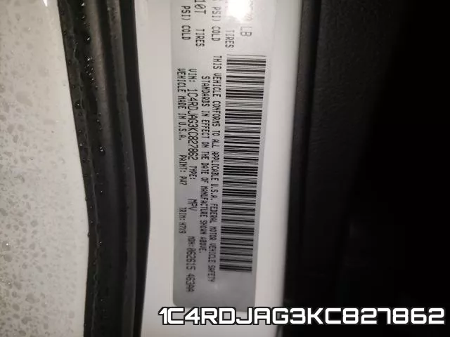 1C4RDJAG3KC827862