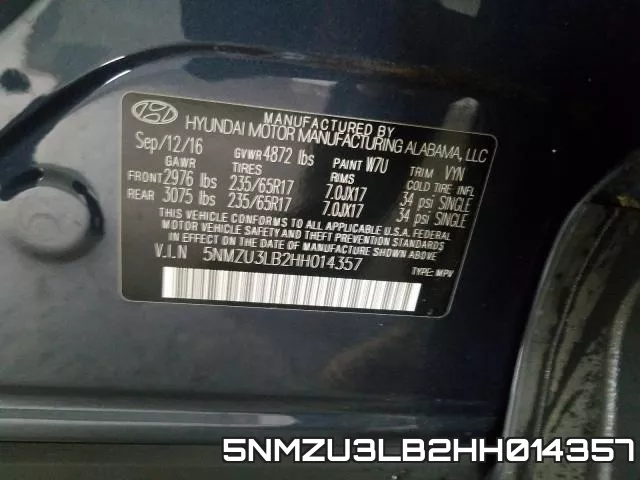 5NMZU3LB2HH014357