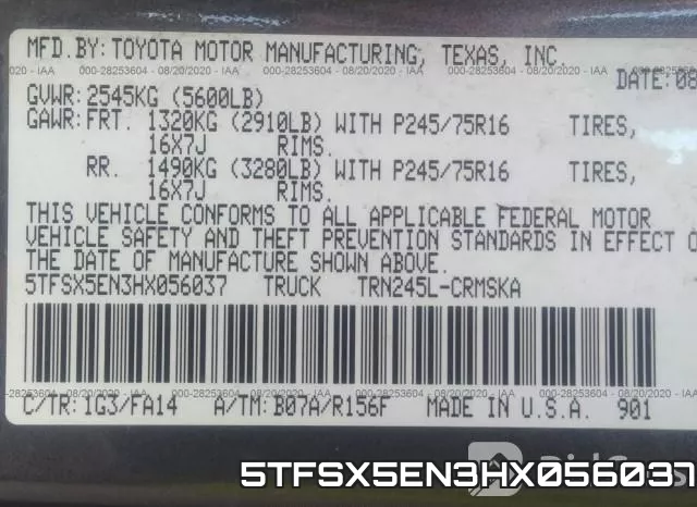 5TFSX5EN3HX056037