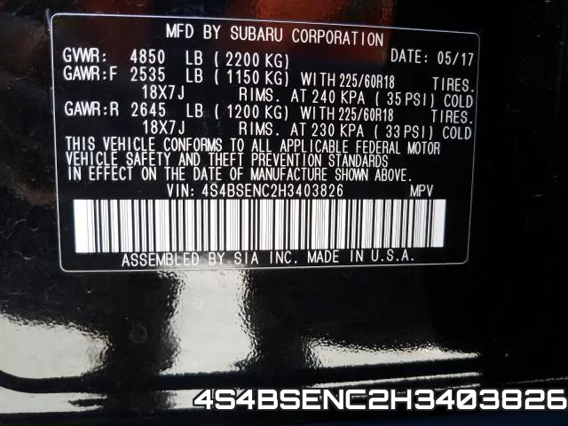 4S4BSENC2H3403826