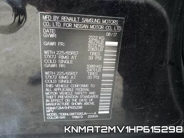 KNMAT2MV1HP615298