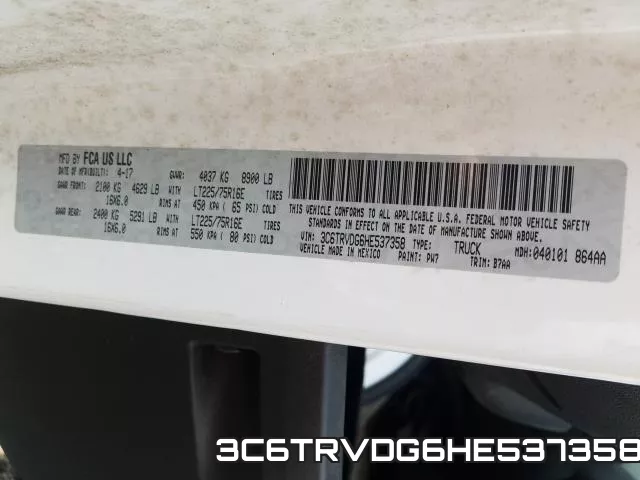 3C6TRVDG6HE537358