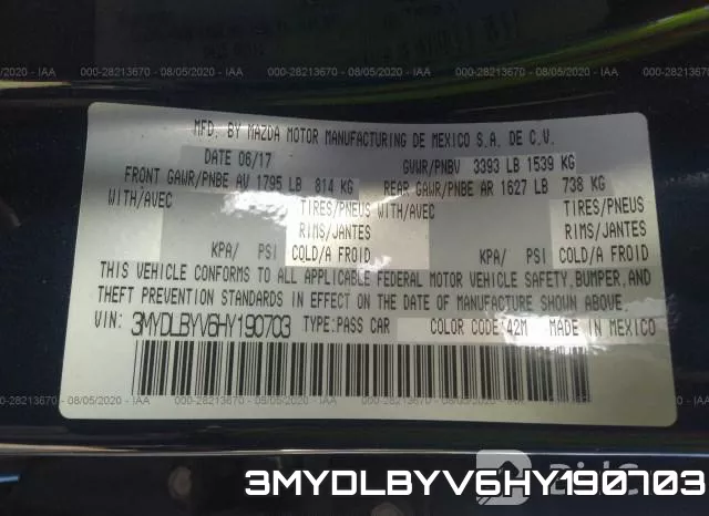 3MYDLBYV6HY190703