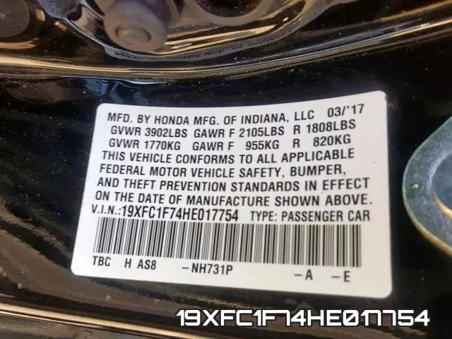 19XFC1F74HE017754