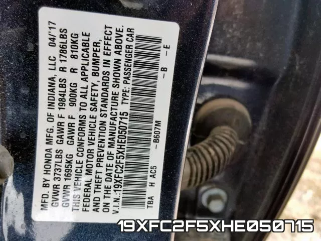 19XFC2F5XHE050715