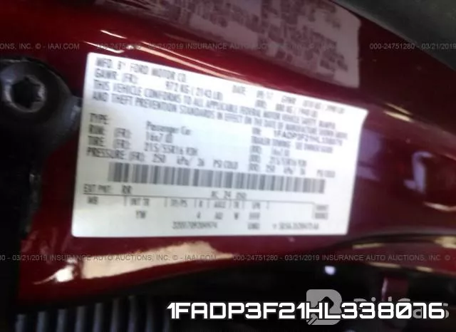 1FADP3F21HL338076