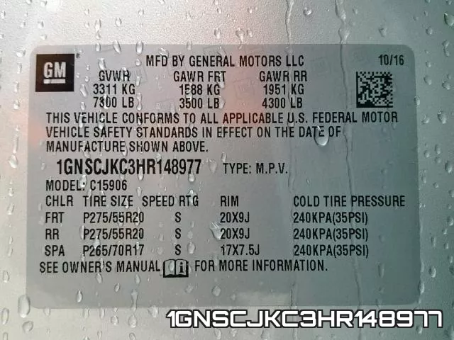 1GNSCJKC3HR148977