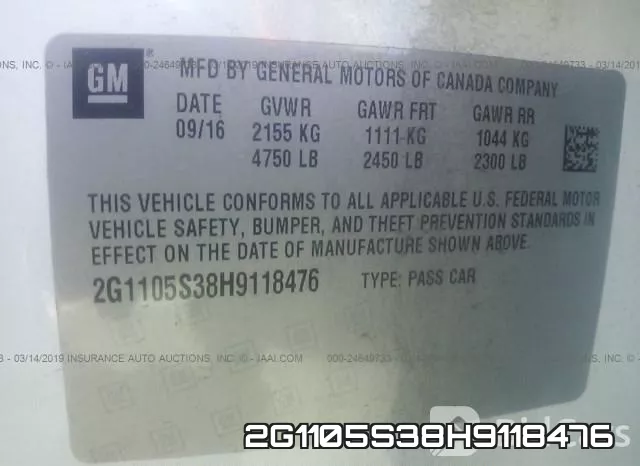 2G1105S38H9118476
