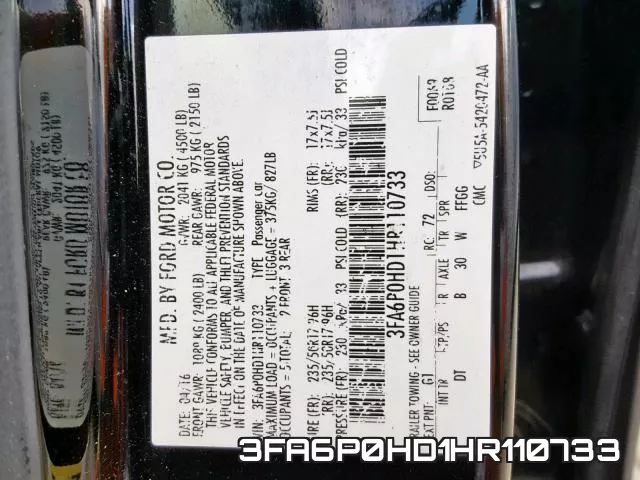 3FA6P0HD1HR110733