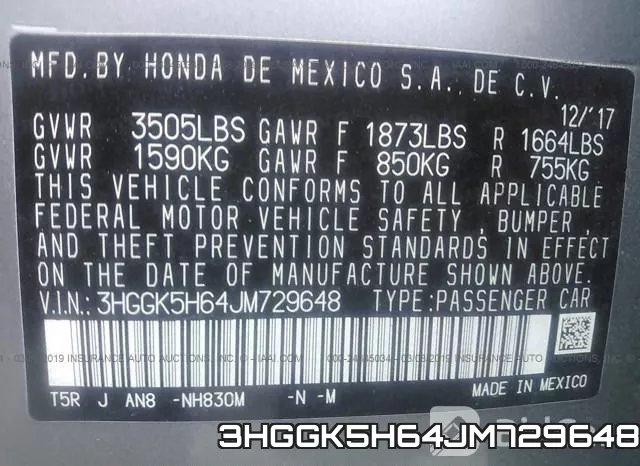 3HGGK5H64JM729648