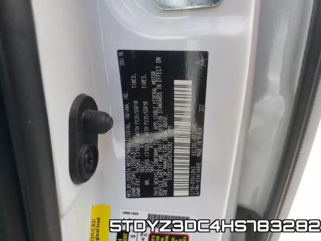5TDYZ3DC4HS783282