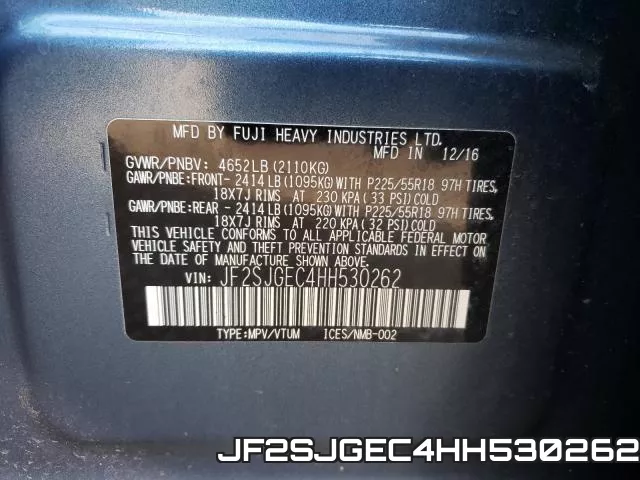JF2SJGEC4HH530262