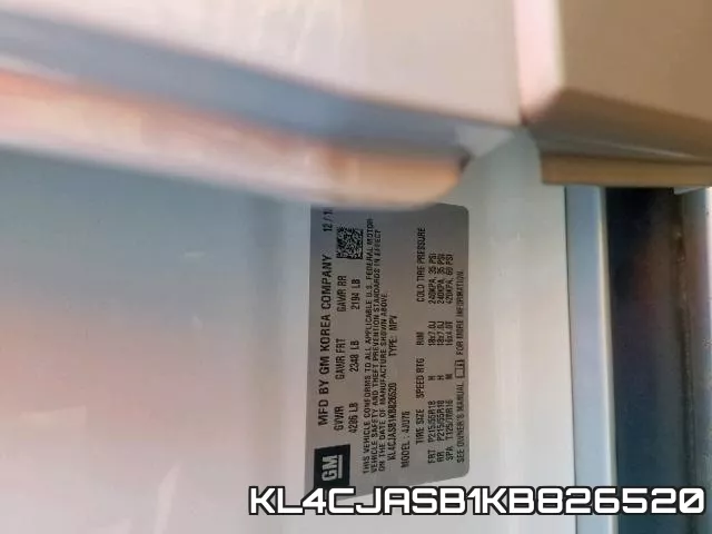 KL4CJASB1KB826520