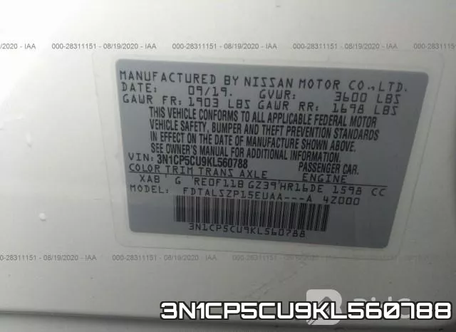 3N1CP5CU9KL560788