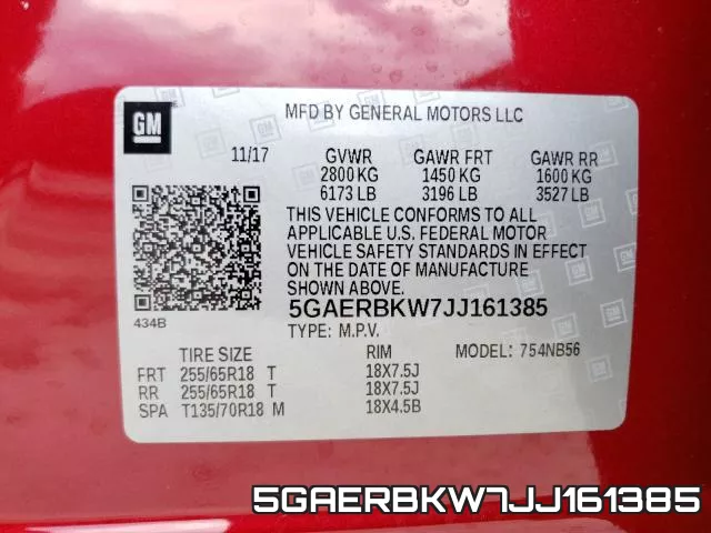 5GAERBKW7JJ161385
