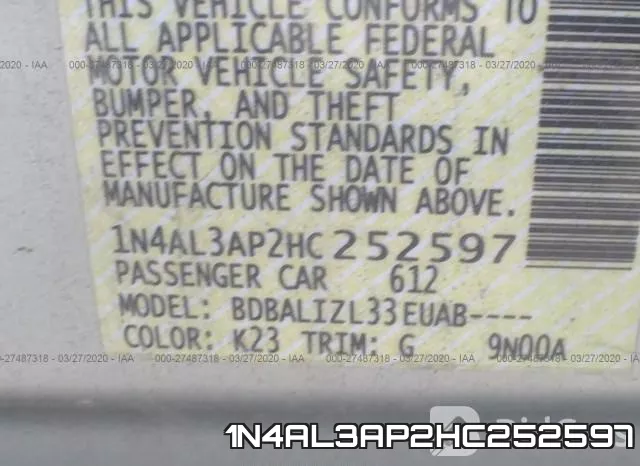 1N4AL3AP2HC252597