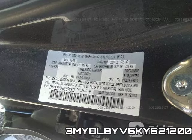 3MYDLBYV5KY521200