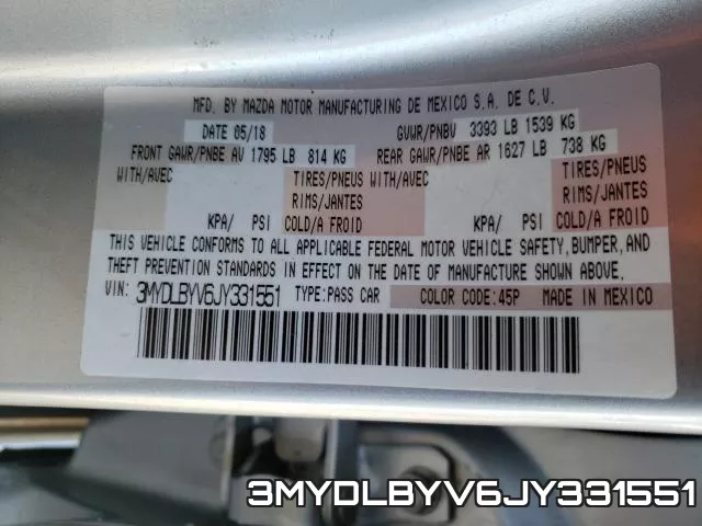 3MYDLBYV6JY331551