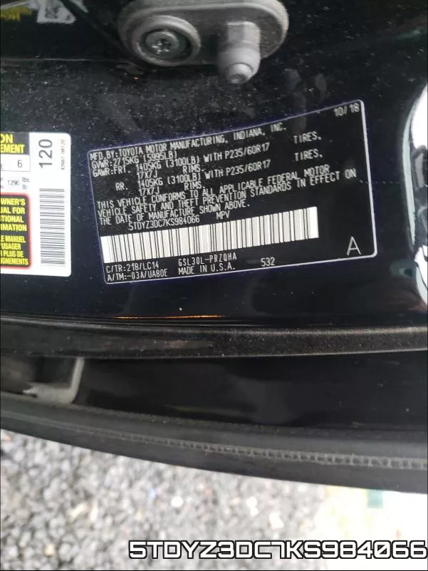 5TDYZ3DC7KS984066
