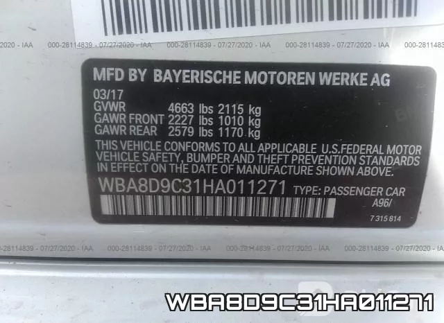 WBA8D9C31HA011271