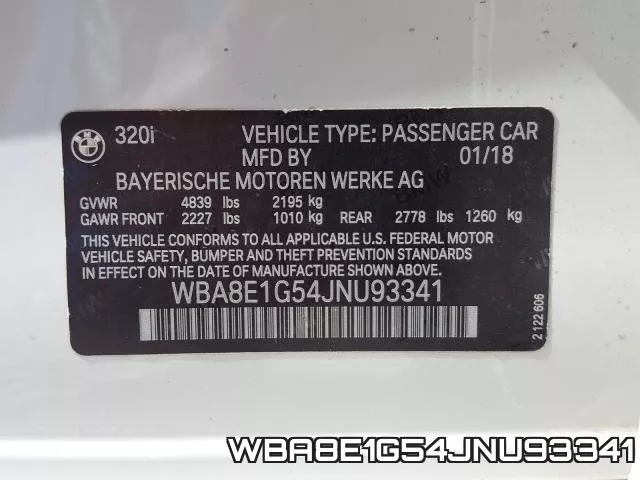 WBA8E1G54JNU93341