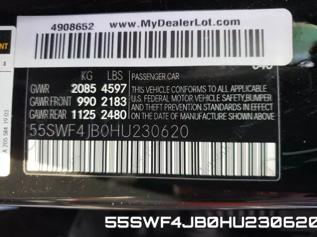 55SWF4JB0HU230620
