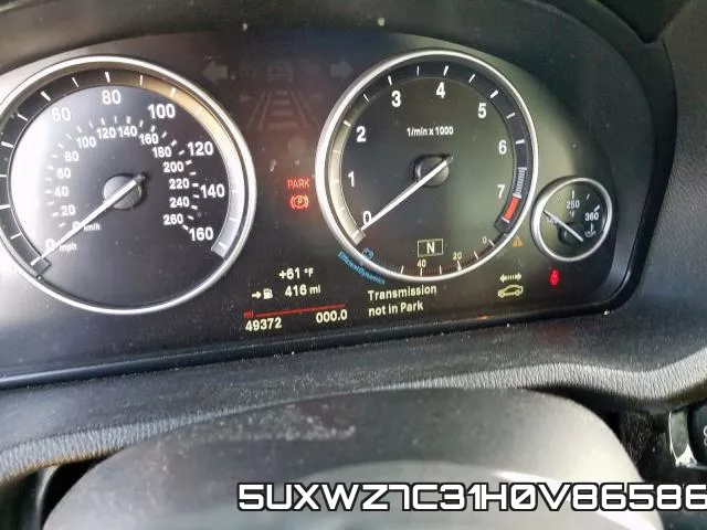 5UXWZ7C31H0V86586