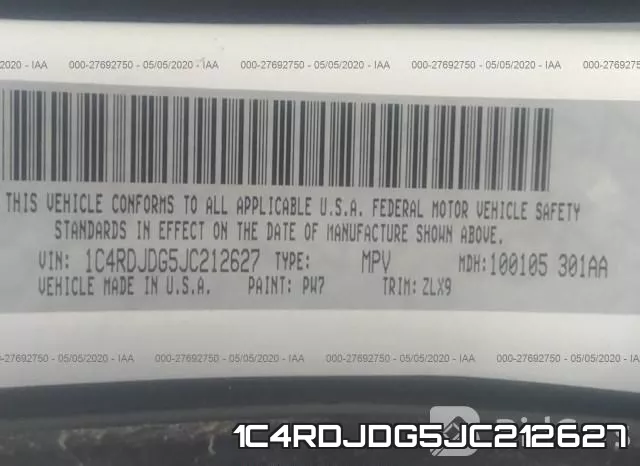 1C4RDJDG5JC212627