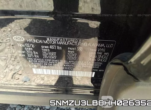 5NMZU3LB8HH026352