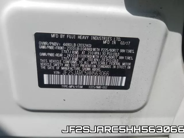 JF2SJARC5HH563066