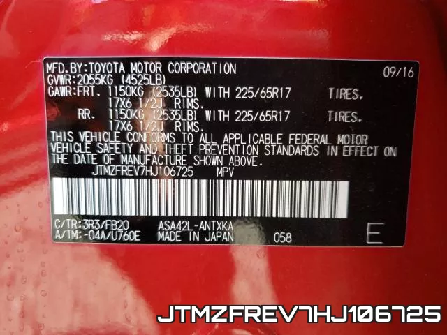 JTMZFREV7HJ106725