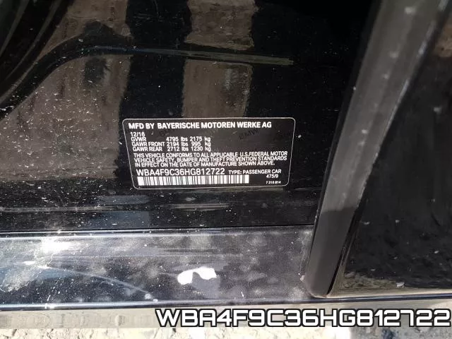 WBA4F9C36HG812722