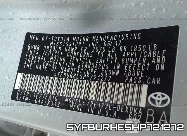 5YFBURHE5HP721272