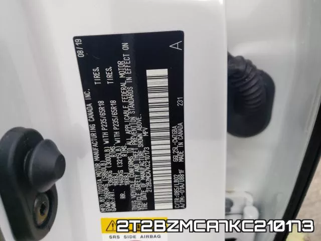 2T2BZMCA7KC210173