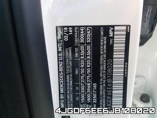 4JGDF6EE6JB108020
