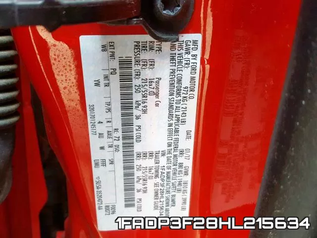 1FADP3F28HL215634