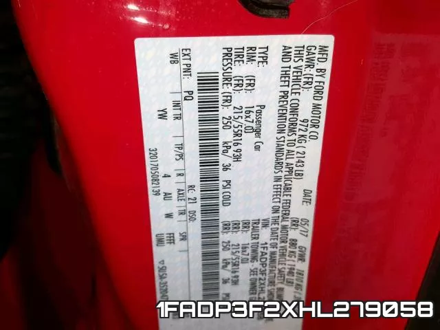 1FADP3F2XHL279058
