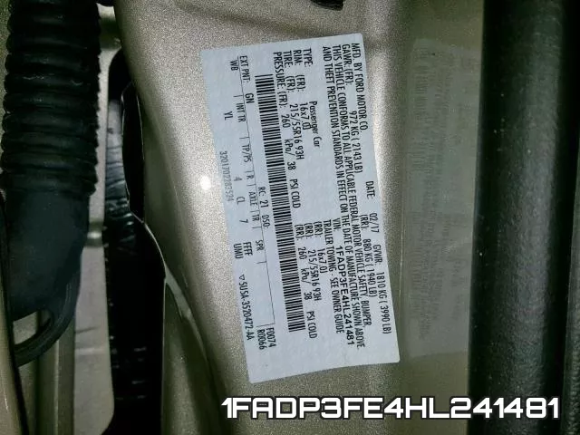 1FADP3FE4HL241481
