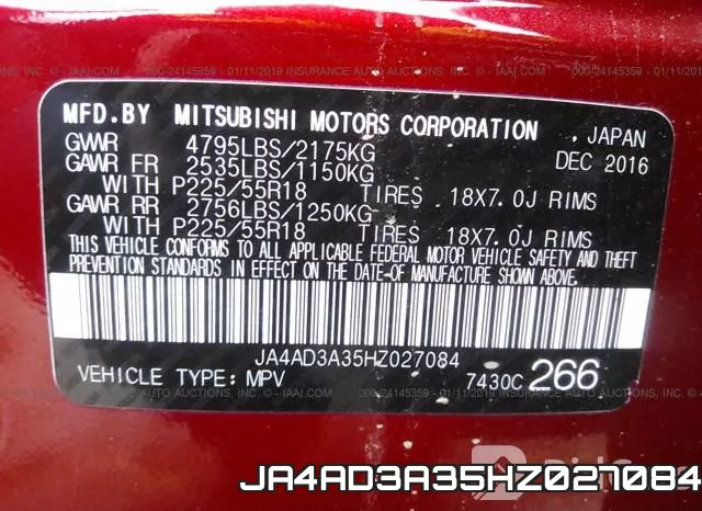 JA4AD3A35HZ027084