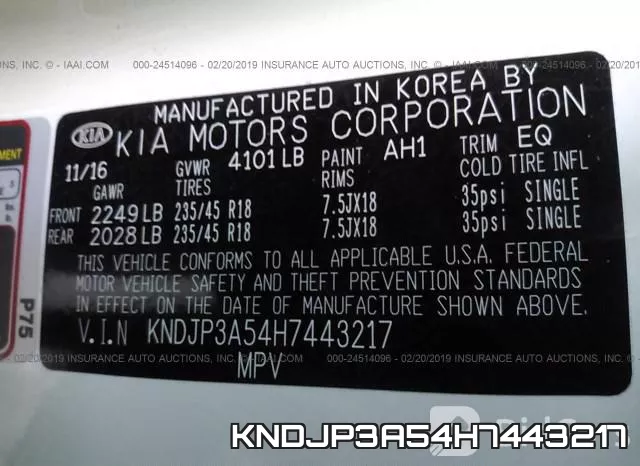 KNDJP3A54H7443217