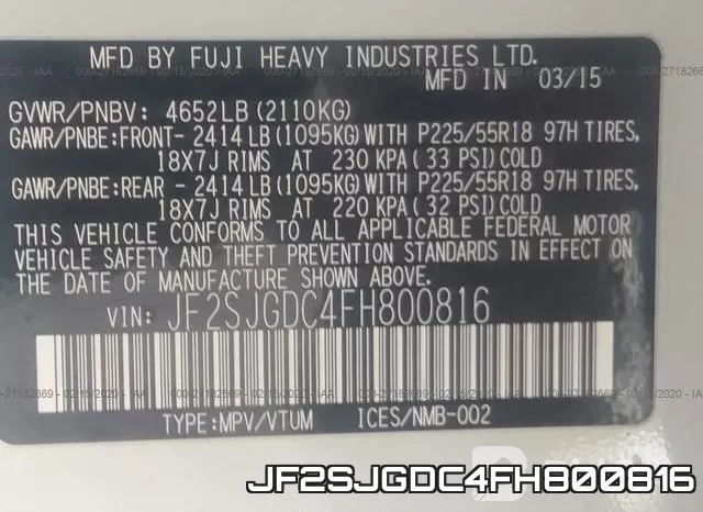 JF2SJGDC4FH800816