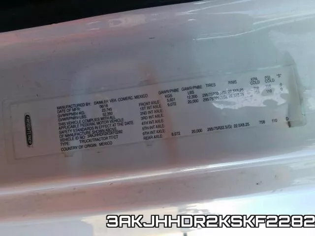 3AKJHHDR2KSKF2282
