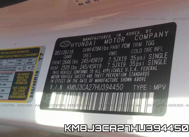 KM8J3CA27HU394450