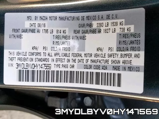 3MYDLBYV0HY147569
