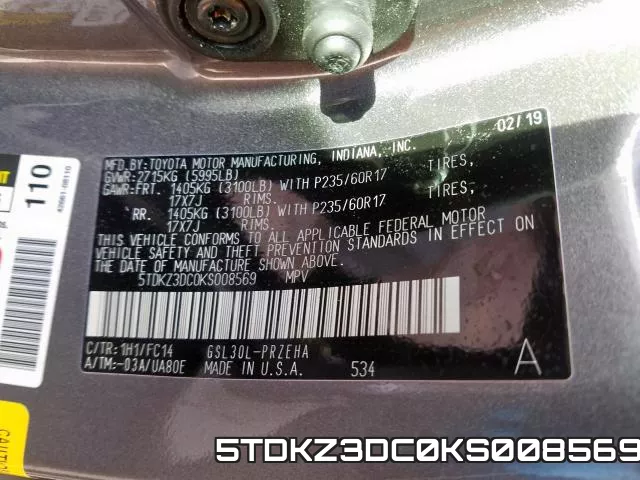 5TDKZ3DC0KS008569